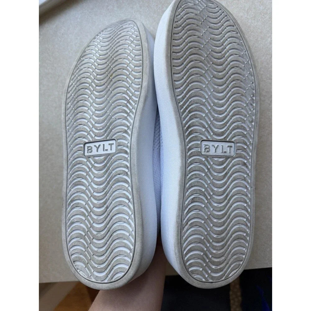 Bylt Men Lido Knit Sneaker In White Size 11